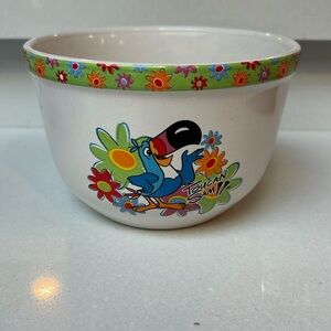 Vintage Fruit Loops Cereal Bowl Toucan Sam Kellogg Company 2002
